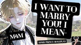 [ASMR M4M] The Crown Prince Tries to Flirt & Charm You & Fails... Like Hard [OBSESSED] [BOY FAILURE]