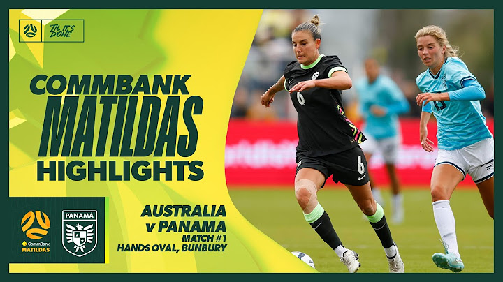 CommBank Matildas v Panama | Highlights | International Friendly #1