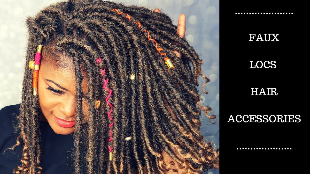 How To Decorate Your Faux Locs  Gold Accessories & Braiding Cord 