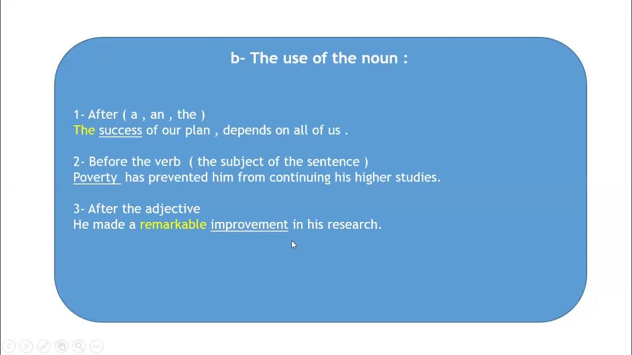 derivation nouns YouTube