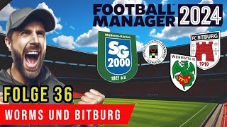 Worms und Bitburg⚽ #36 Football Manager 24┃Gameplay┃Experiment┃Landesliga┃Deutsch