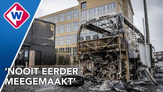 Puinruimen na slagveld door Eritreeërs in Den Haag image