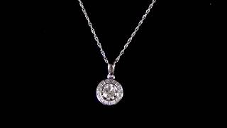 10K WHITE GOLD DIAMOND PENDANT. Ref. 273 16465