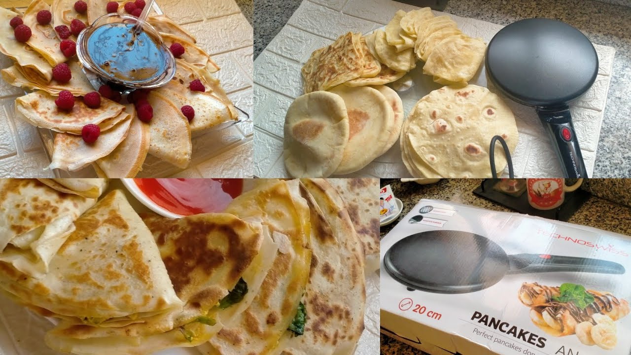 حضرت اكتر من سبعة وصفات بآلة الكريب الكهربائية مع طريقة استعمالها