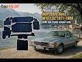 Video: Trunk carpet for Mercedes-Benz W107 SL (R107 Cabrio) 1981–1989 (only LHD)