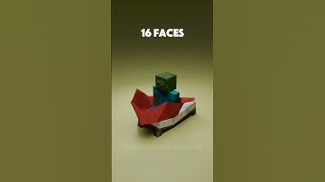 Cloth simulation in Minecraft 🛌😴 #blender #minecraft #clothsimulation #3dart