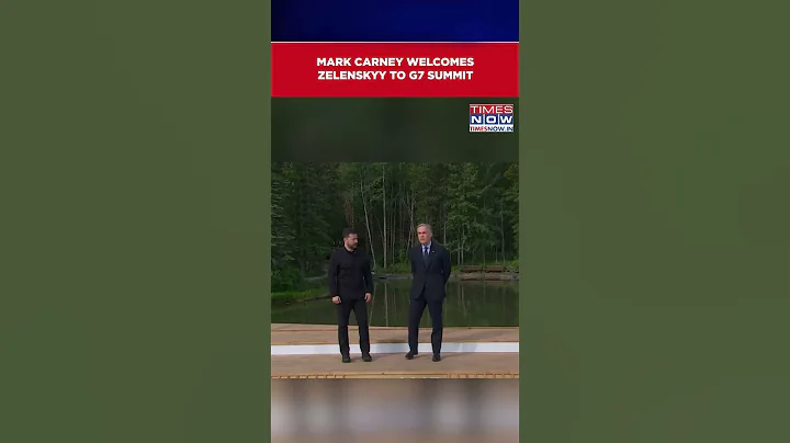Canadian PM Mark Carney Welcomes Ukraine's Zelenskyy To G7 Summit | Watch Video #shorts