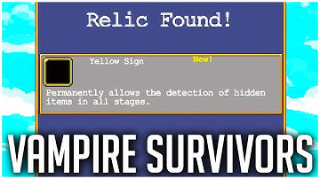 Hoe je het relikwie Vampire Survivors GELE TEKEN krijgt! Tips en trucs
