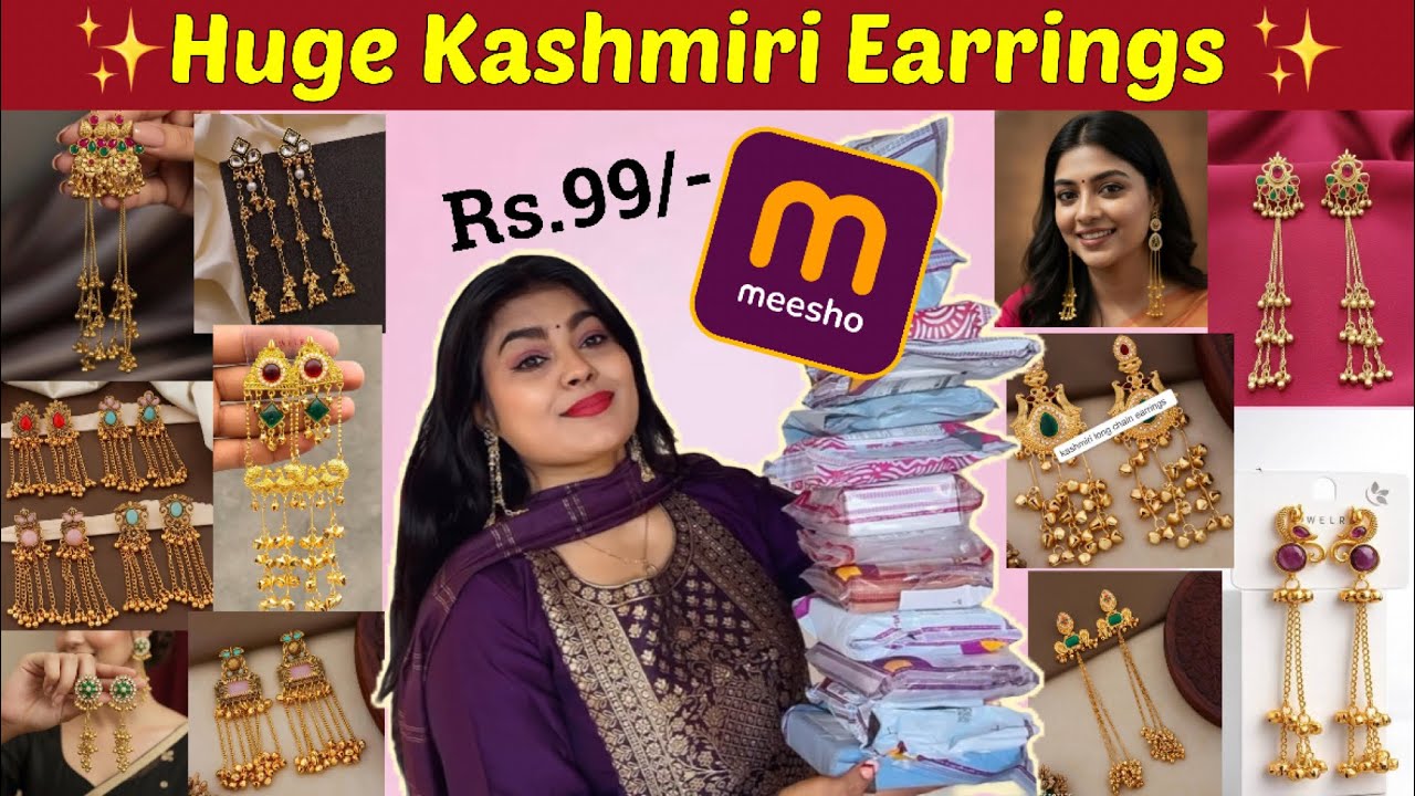 Beautiful Kashmiri Earrings Collection From Meesho 💕✨🛍️ Must Buy