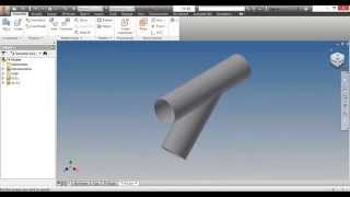 Sheet Metal TEE Y Autodesk Inventor