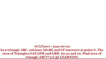 Geometry for CAT 2024  : Session 40 : Geometry in less than 60 Sec