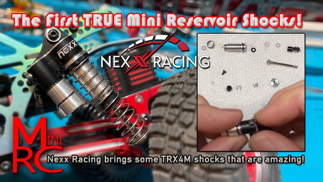 NX-400-G-Nexx Racing Reservoir Shock (4 pcs) for 1/18 TRX-4M