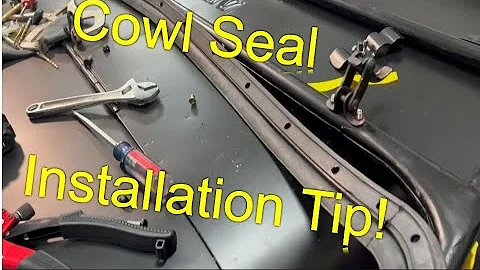 Willys Jeep CJ2a Windshield Cowl Seal Install Tip