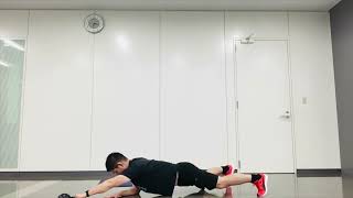 Plank OH KB slide