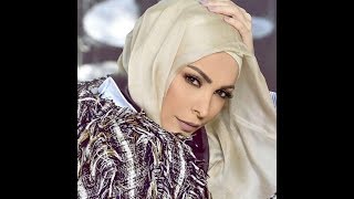 Amal Hijazi Lebanoni ex-singer first time Islamic Hijab & Islamic Poem  ma sha Allah Resimi