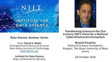 NJIT Data Science Seminar: Manish Parashar, Rutgers University & NSF