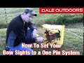 How to set your bow sights to a 