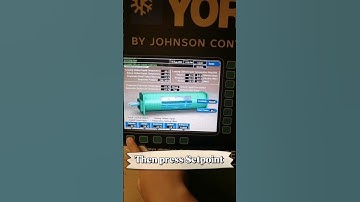 How to change Setpoint, YorK YK-Centrifugal chiller