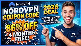 NordVPN Coupon Code 2026 | The Biggest NordVPN Discount Code | Get 86% OFF + 4 moths free!