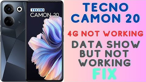 Tecno Camon 20 Internet Setting Youtube Not Working Fix | How To Apn Setting