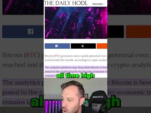 HUGE NEWS FOR BITCOIN IT’S ABOUT TO GO EVEN HIGHER??!!! 🔥#crypto #bitcoin