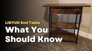LIDYUK End Table with Charging Station Review - What You Should Know