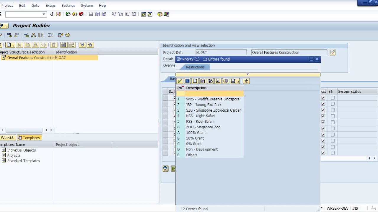 wbs element is not an account assignment element sap