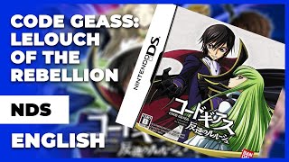 Let's try Code Geass: Hangyaku no Lelouch (Nintendo DS, Fantranslated)