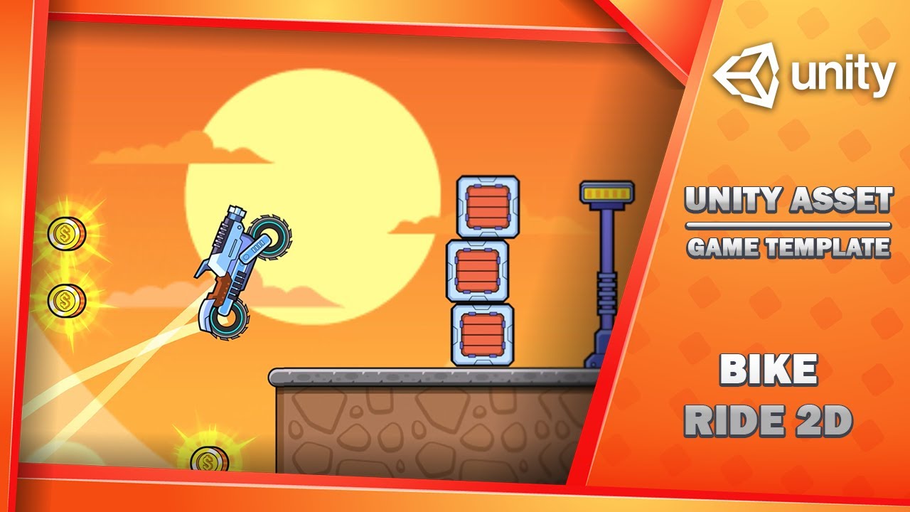 Bike Ride 2D - Game Template, video preview 11