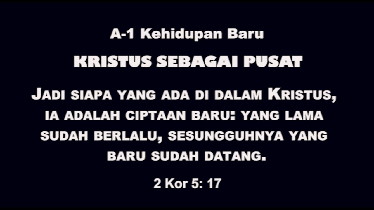 2 Korintus 5: 17 - YouTube