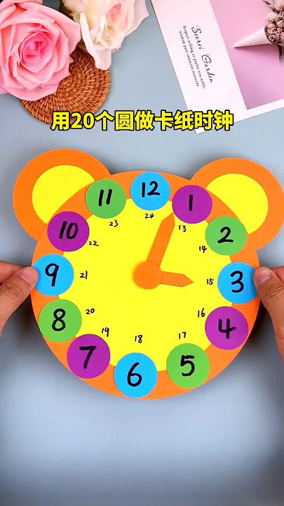 how to make a paper clock ⏰ #diy #craft