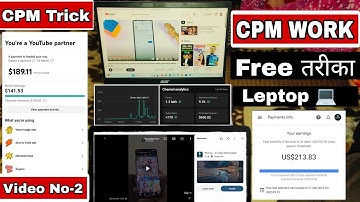 CPM Work New trick 2025 | cpm work kaise kare ! cpm work 2025 ! how to increase youtube revenue