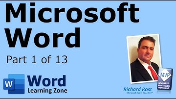 Microsoft Word Tutorial - part 01 of 13 - Word Interface 1
