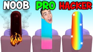 I BURNED MY HAIR - NOOB vs PRO vs HACKER (Hair Dye)