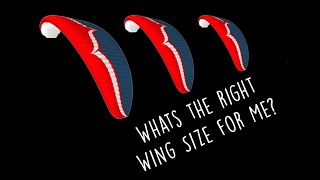 Advice for New Pilots: How to pick the right wing.