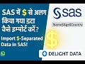 How to Import Dollar-Sign-Separated Data in SAS | Delight Data Tutorial