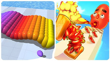 Canvas Run / Sandwich Runner All Levels Walkthrough Gameplay iOS,Android