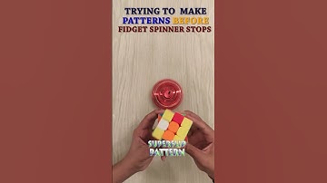 Making Patterns before Fidget Spinner Stops- Superflip Pattern (Part-3) #shorts #rubikscube