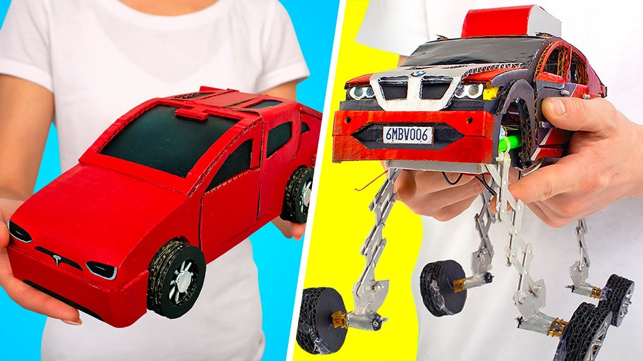 2 Cool DIY Transformer Cars From Cardboard YouTube