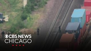 Freight train burglarized in Bellwood, Illinois