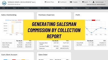 (ENG) Salesman Report - Salesman Commission By Collection Report (Webmax ERP System) (V3)