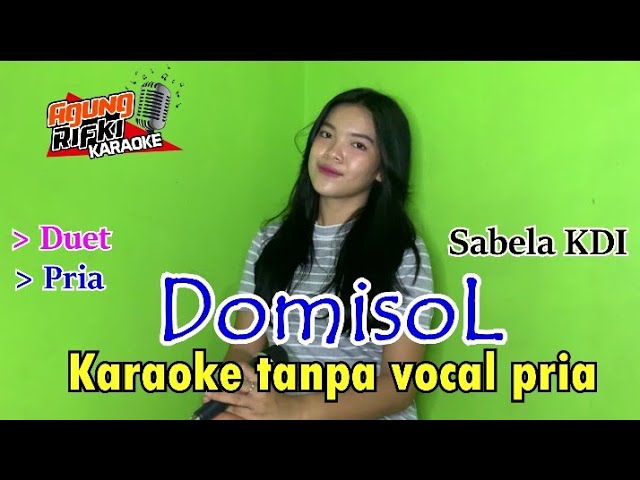 Domisol_Cover Sabela KDI //Karaoke lirik tanpa vokal pria class=