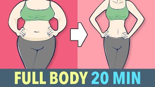 20 Minute Full Body Workout At Home  No Equipment