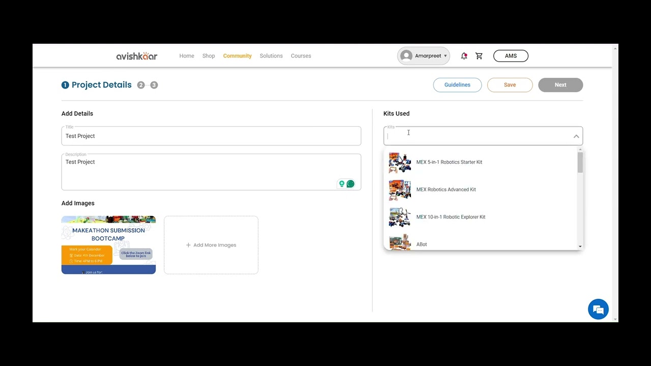 How to Submit Avishkaar Makeathon Project
