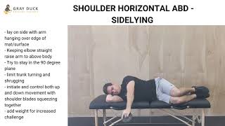 Shoulder Horizontal Abduction - Sidelying