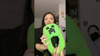Minecraft slippers 💚😛#music#fypシ゚viral #makeup #hair #hairstyle #mymakeup #trending #viral