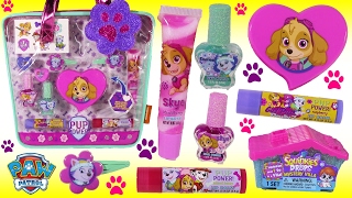 Paw Patrol Beauty TOTE! Lip Gloss Nail Polish! SKye Everest Pup Power Organizer! Twozies Squinkies!