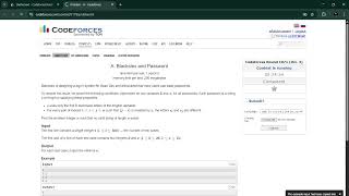 Codeforces Round 1071 (Div. 3) - Solving A,B and C.(video upload)