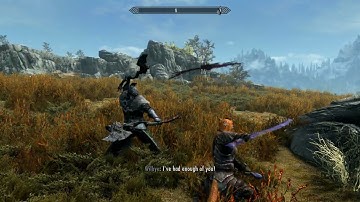 Skyrim Animation - NPC Combat And Dodge Test
