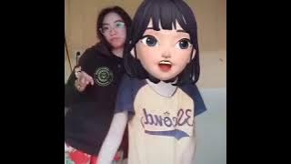 Video tik tok face kartun